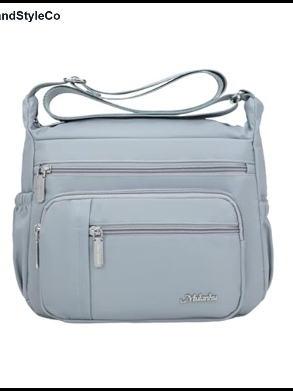 Nylon Crossbody Bag Waterproof Shoulder Purse with Multiple Pockets